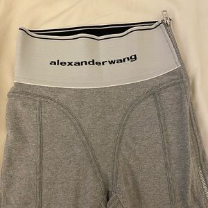 Alexander Wang Logo Elastic Leggings Gray size S M